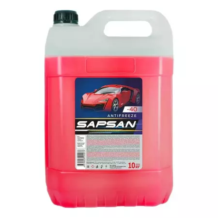 Охлаждающая жидкость Sapsan Red Антифриз красный (10кг) 60006